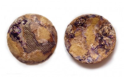 Dancing on the Dust<br> 2016- Paper Mache & Mixed Media- 23*23*4 cm