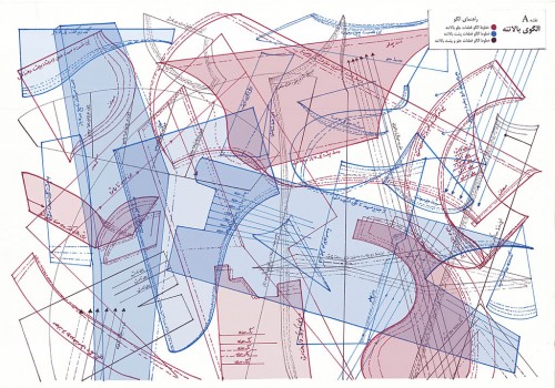 Upper Body Pattern<br>
2018- Marker & Soft Pastel on Paper-100*70 cm