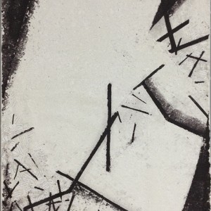 Broken Window<br>2017- Handmade Paper on Canvas- 100*70 cm