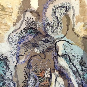 The Ascension<br>2017- Collage on Canvas- 120*80 cm